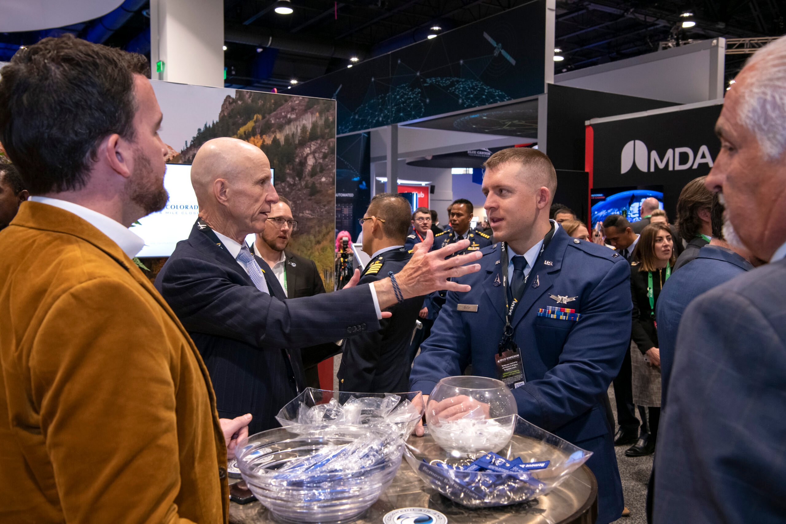 38th SPACE SYMPOSIUM Military at the exibit hall